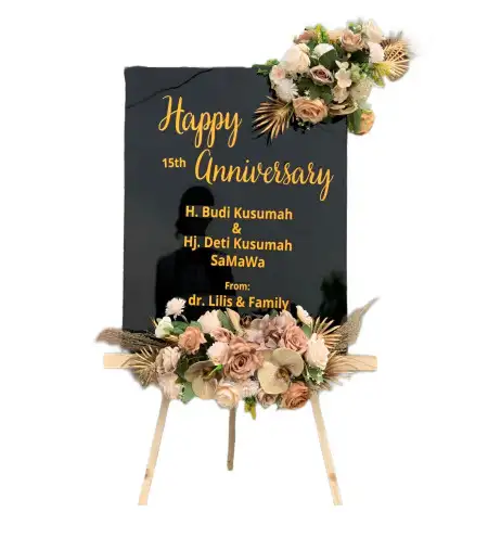 Papan Bunga Akrilik Waris