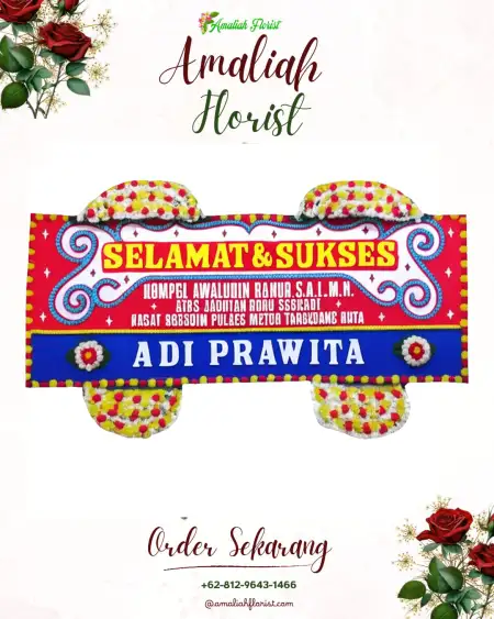 Papan Bunga Ucapan Selamat Waris